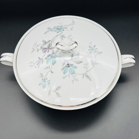 Noritake Lorene Round Covered Vegetable Dish Floral Handled #5764 Retired - Picture 13 of 15